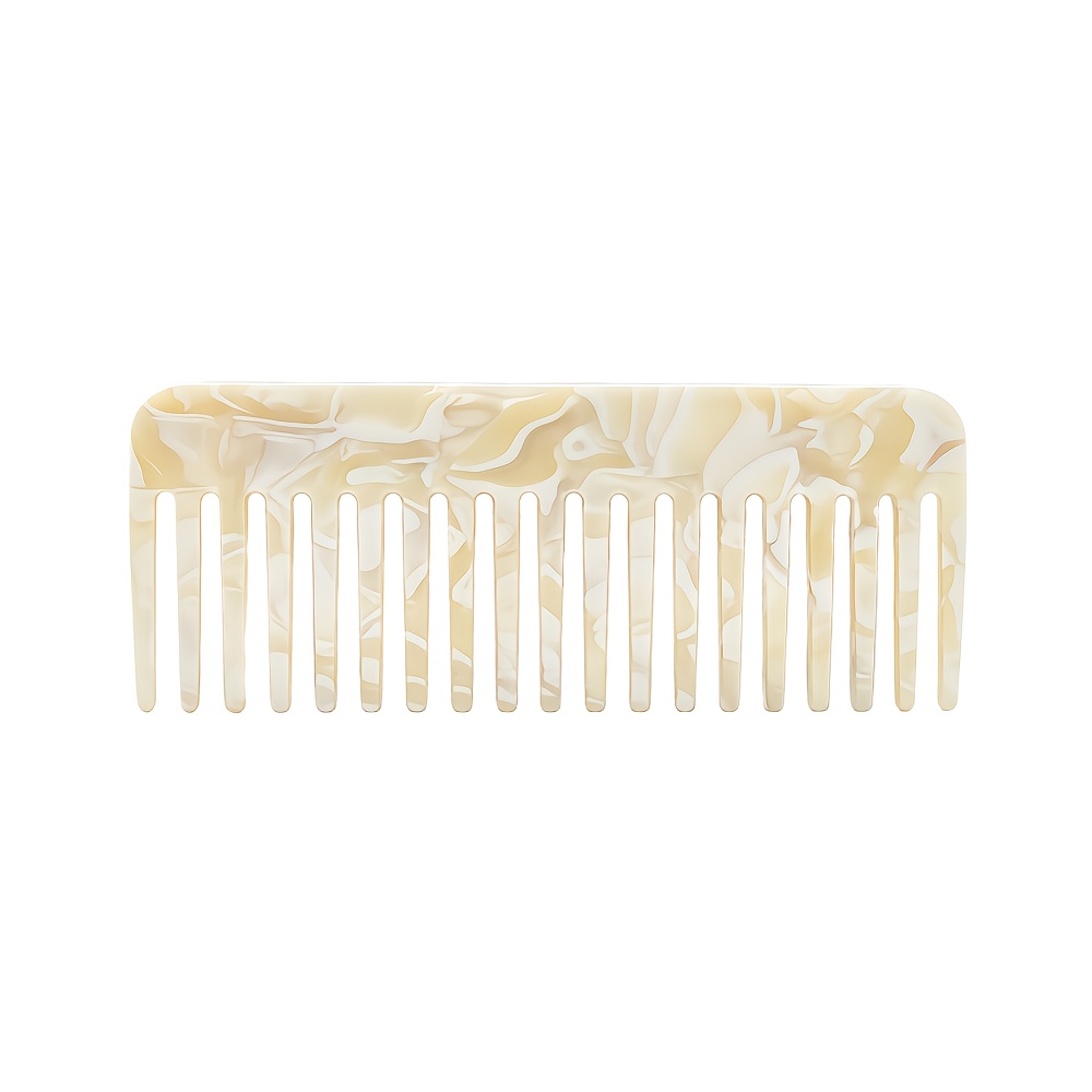 TEMU Peine de acetato de 1 pieza con dientes tratados con acetato - Peinado estático y , peine de pelo elegante y portátil adecuado para , fiestas,