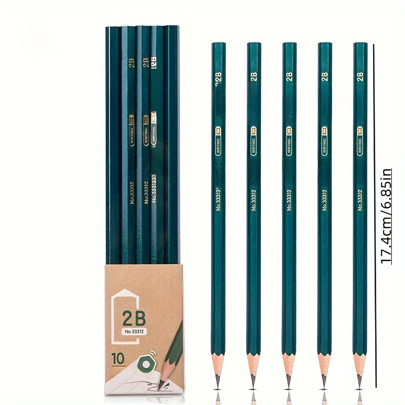 2b Exam grade Graphite Pencils + 1 Soft Easy Clean Plastic - Temu