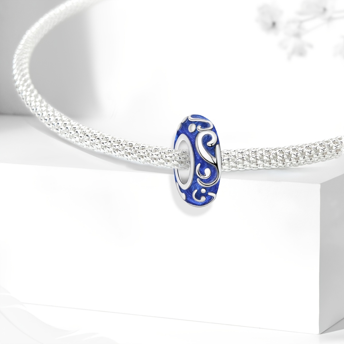 Women's 925 Silver Plated Milky Way Patterned Pendant Necklace