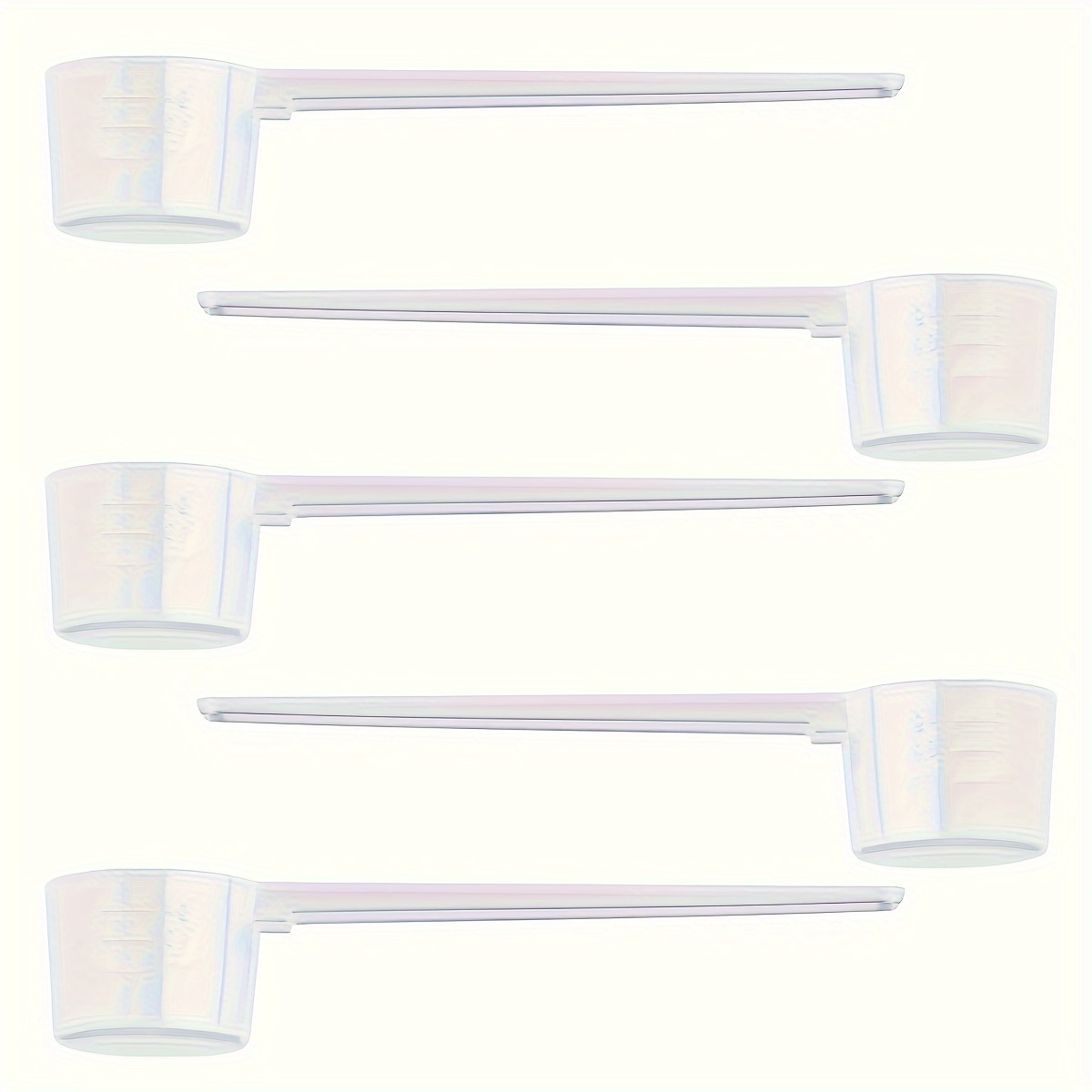 TEMU Precision 5pcs Protein Scoop Set - 5g Measurement, Kitchen Tool For Powders, Liquids, Baking