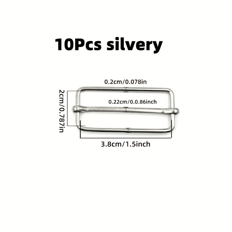 10 Metal Shoulder Strap Adjusters, In Sizes 20/25/32/38/40mm, Suitable For Wallet Making, Crafts, Bags, Belts And Pet Collars, Wallet Making, Diy Wallet Making