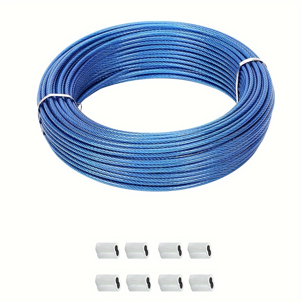 304 Stainless Steel Wire Rope Kit Pvc Coated Cable 7x7 Temu