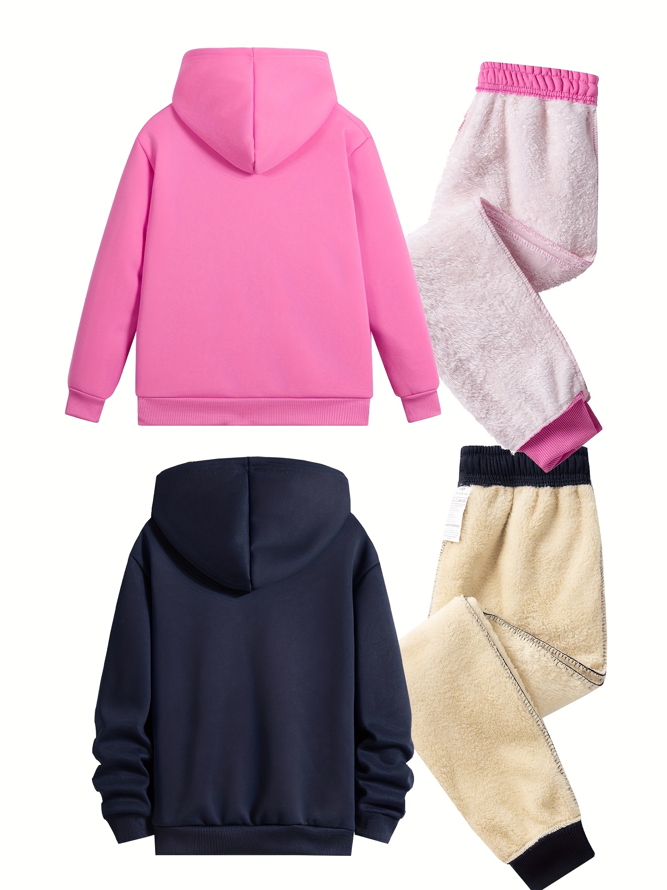 Sanrio's Autumn and Winter Thickened Girls' Four-Piece Set
