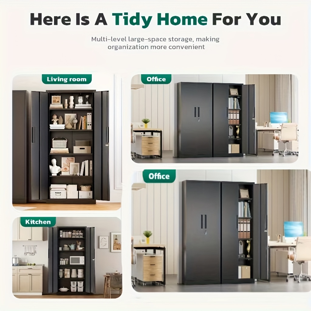Lockable Metal Filing Cabinet, Metal Filing Cabinet, Used For Storing Documents And Office Supplies, Equipped With A Door And Shelves, Is A Modern Style Filing Cabinet, Convenient To Use And With A Small Footprint.