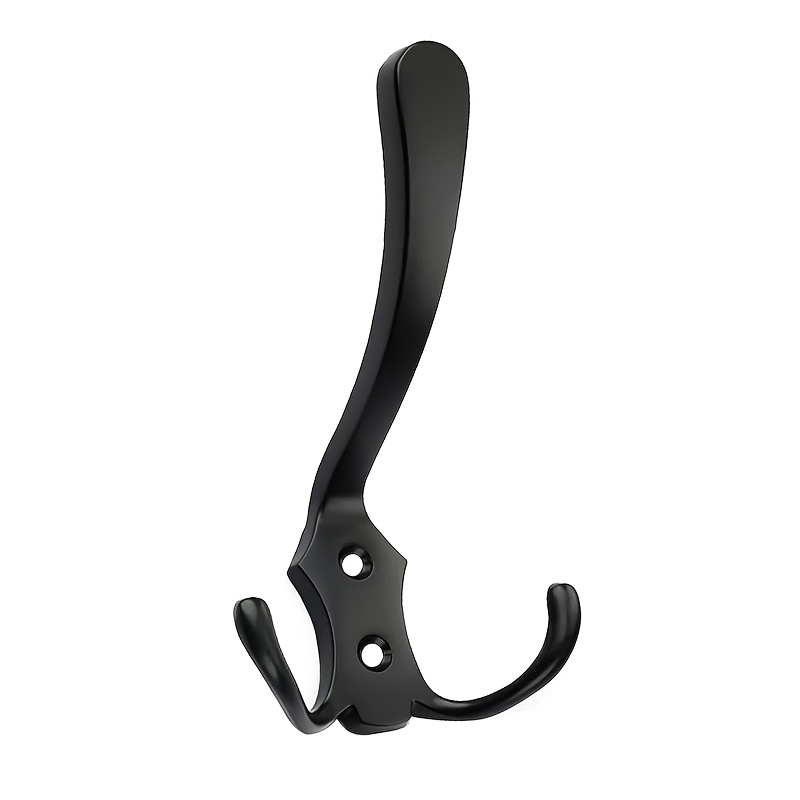 E-shop 5-er Pack Montierte Dreifach-Haken, Schwerlast, Metall Garderobenschiene für Mantel, Hut, Handtuch, Tasche, Bademantel, Flur, Badezimmer,