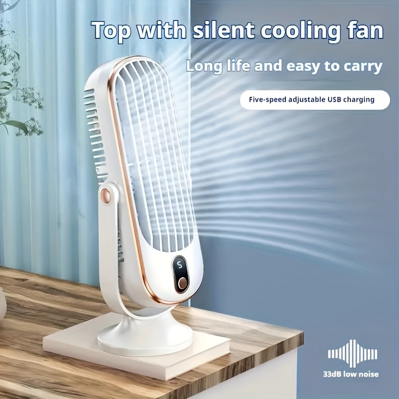 purchase   portable desktop fan large battery dual motor household small air circulation fan 5   fan 720 surrounding blower   camping outdoor rv portable usb fan thanksgiving halloween christmas gift details 4