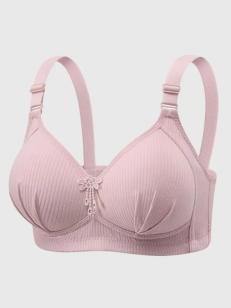 6 wireless bras for women with vertical and tassel details seamless and comfortable no detachable pads soft and breathable fabric in 6 colors black pink beige light green Product details 6