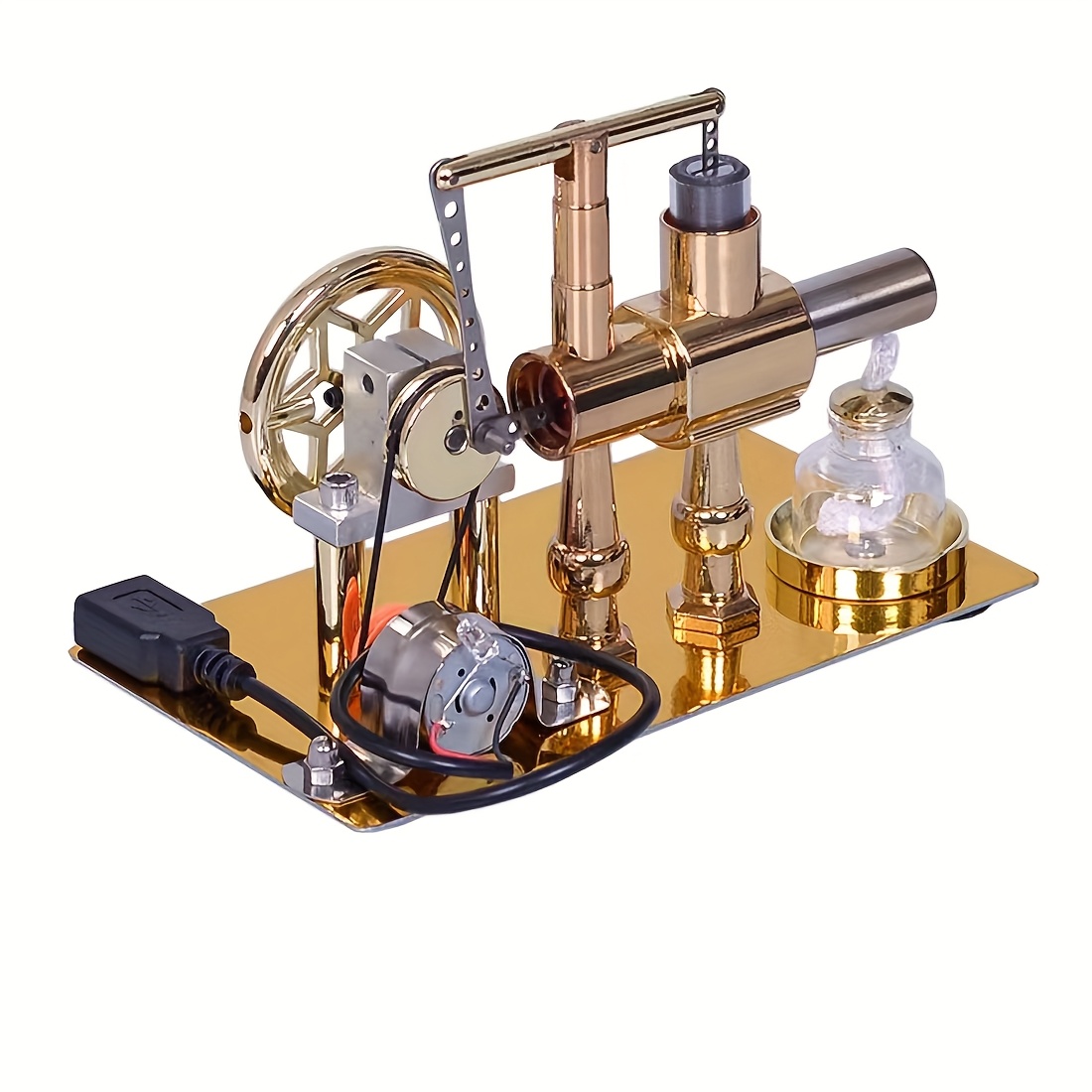 stirling engine engine generator kit single cylinder stainless steel construction pneumatic design educational   experiment model for learning and   enthusiastschristmas stocking stuffers christmas stocking stuffers Product details 1