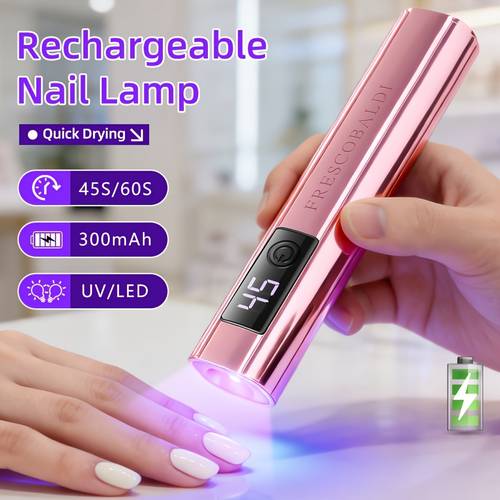 1pc mini rechargeable led nail lamp for gel nails quick nail leds gel polish nail lamp manicure tool rechargeable salon equipment