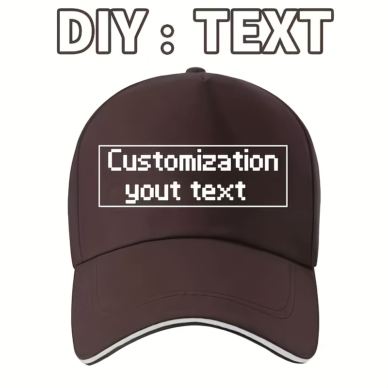 TEMU [custom Item] Ultra-high Cost-performance Custom Baseball Cap, Gift For , Unisex Present - Lightweight Comfortable Adjustable Classic Duckbill