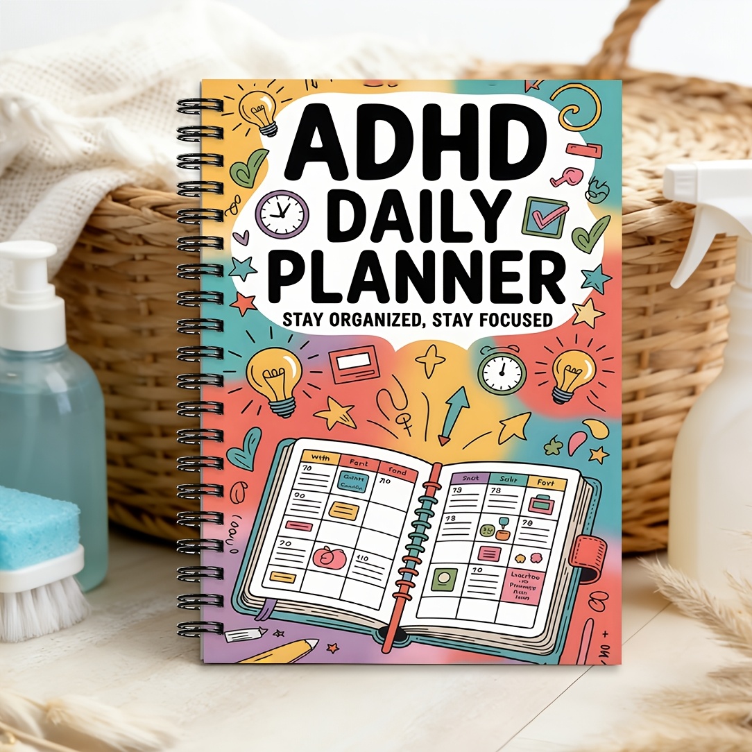 TEMU Planning Pads Adhd Cleaning Planner, Spiral Bound - Organizational Notebook, Cleaning Schedule And Checklist, Daily/weekly/monthly/yearly