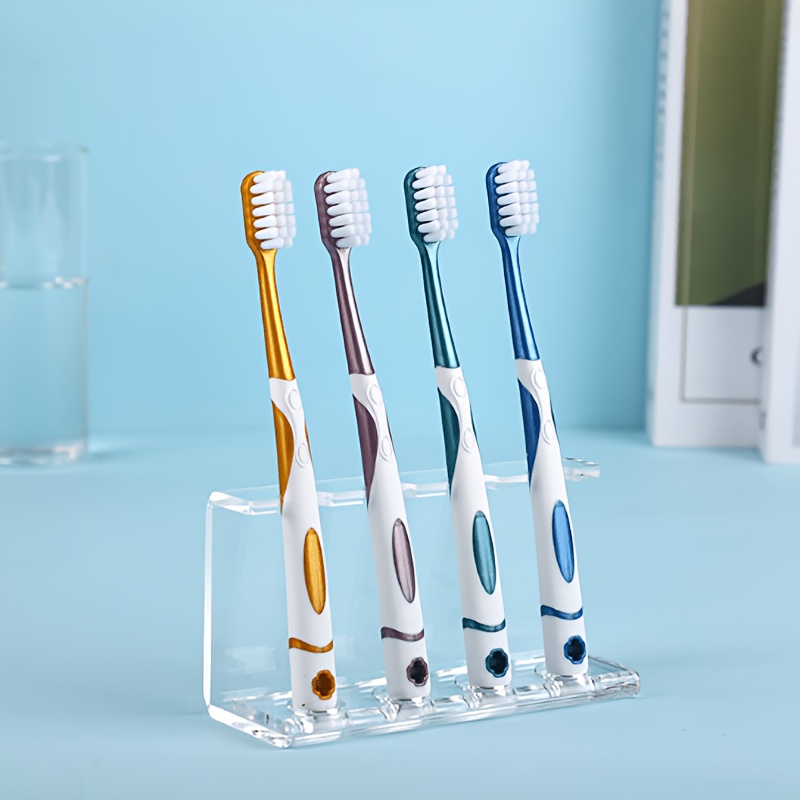 4pcs Random Color Manual Gum Care Toothbrush Set