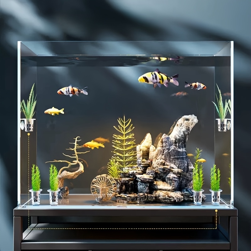 aquarium accessories pro tropical marine fish pro 10 pack transparent aquatic plant holder suction