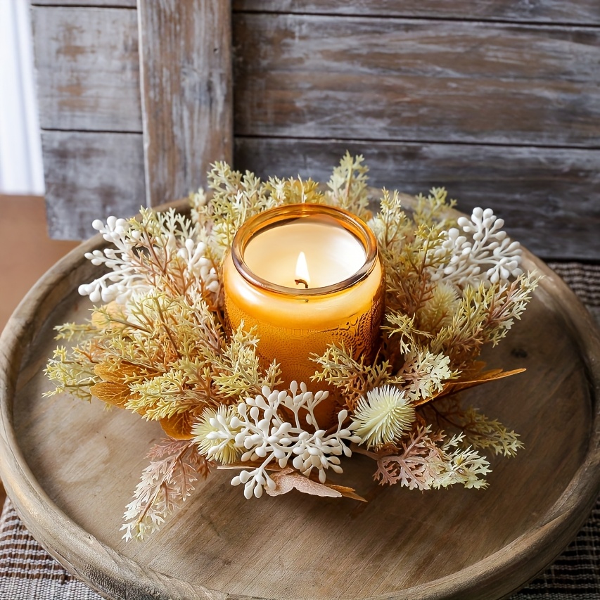 candle wreath rings sold on Temu Australia