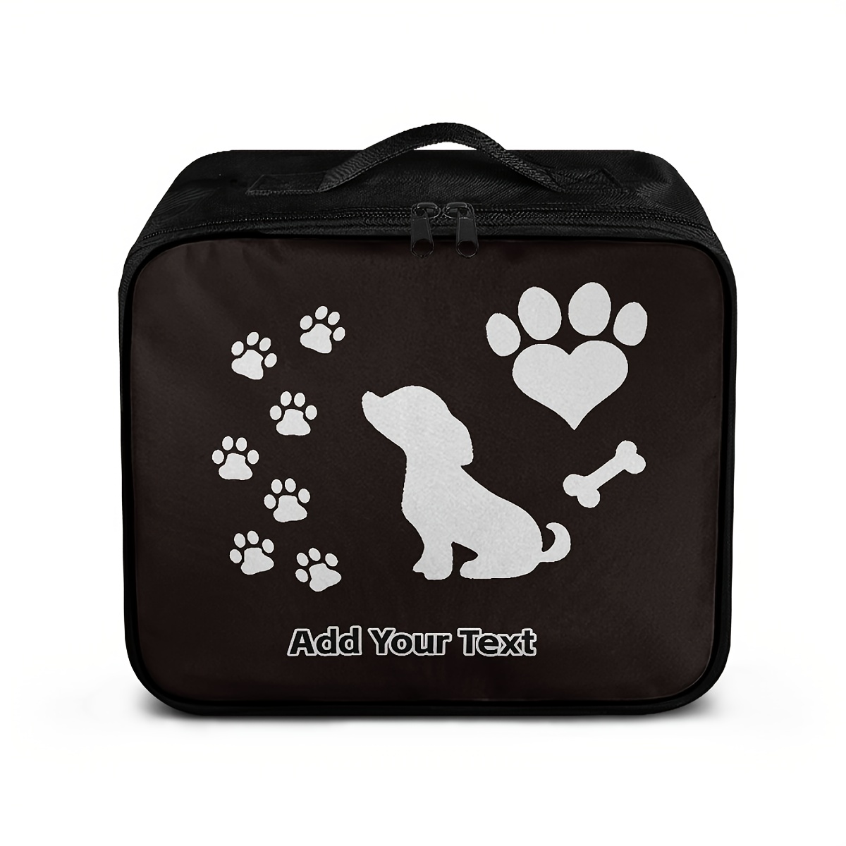 Personalized Pet Storage Box with Custom Text & Paw Print Design