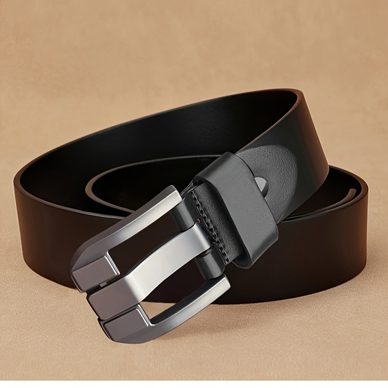 Vintage Men's Belt with Stylish Pin Buckle, Versatile Design