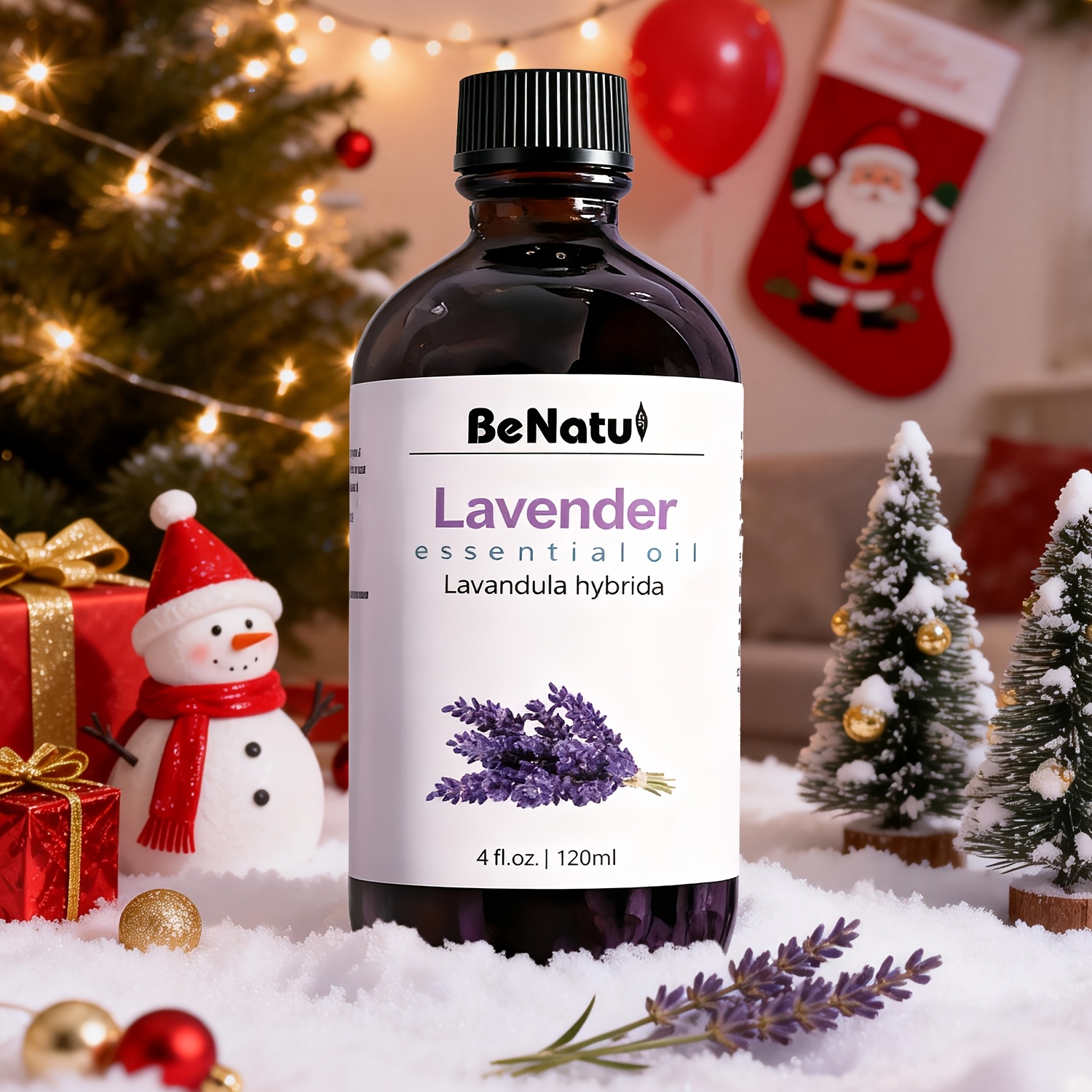 120ml (4oz) Lavender Essential Oil for Diffuser, Candle Making, Massage, Soap DIY, and Home Fragrance