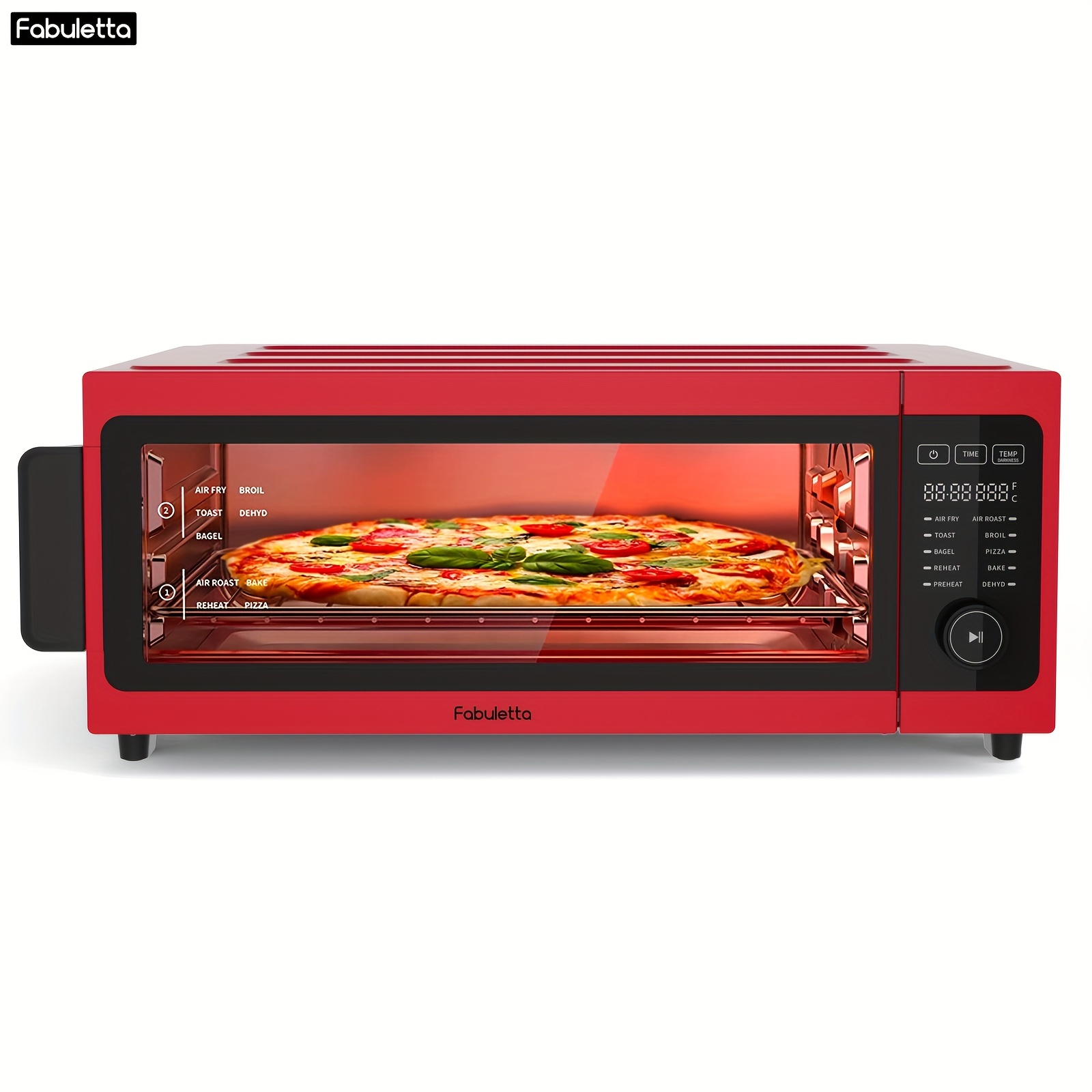 

Air Fryer Multifunction Oven Combination - Fabuletta 10-in-1 Countertop Convection Oven, 1800w, And Down To Save Storage Space, Oil-free Air Fryer Oven, Suitable For 12" Pizza, 9 Toasts, 5 Accessories