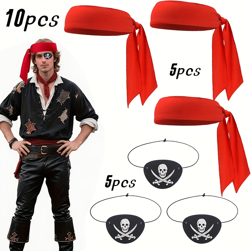 10pcs Practical Halloween Pirate Decoration Set