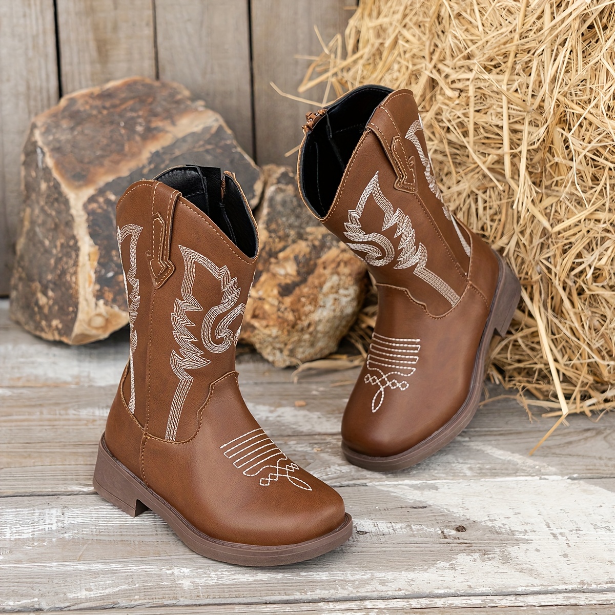 Amazon Kids Brown Leather Boots Amazon Elephantito Madison Ankle