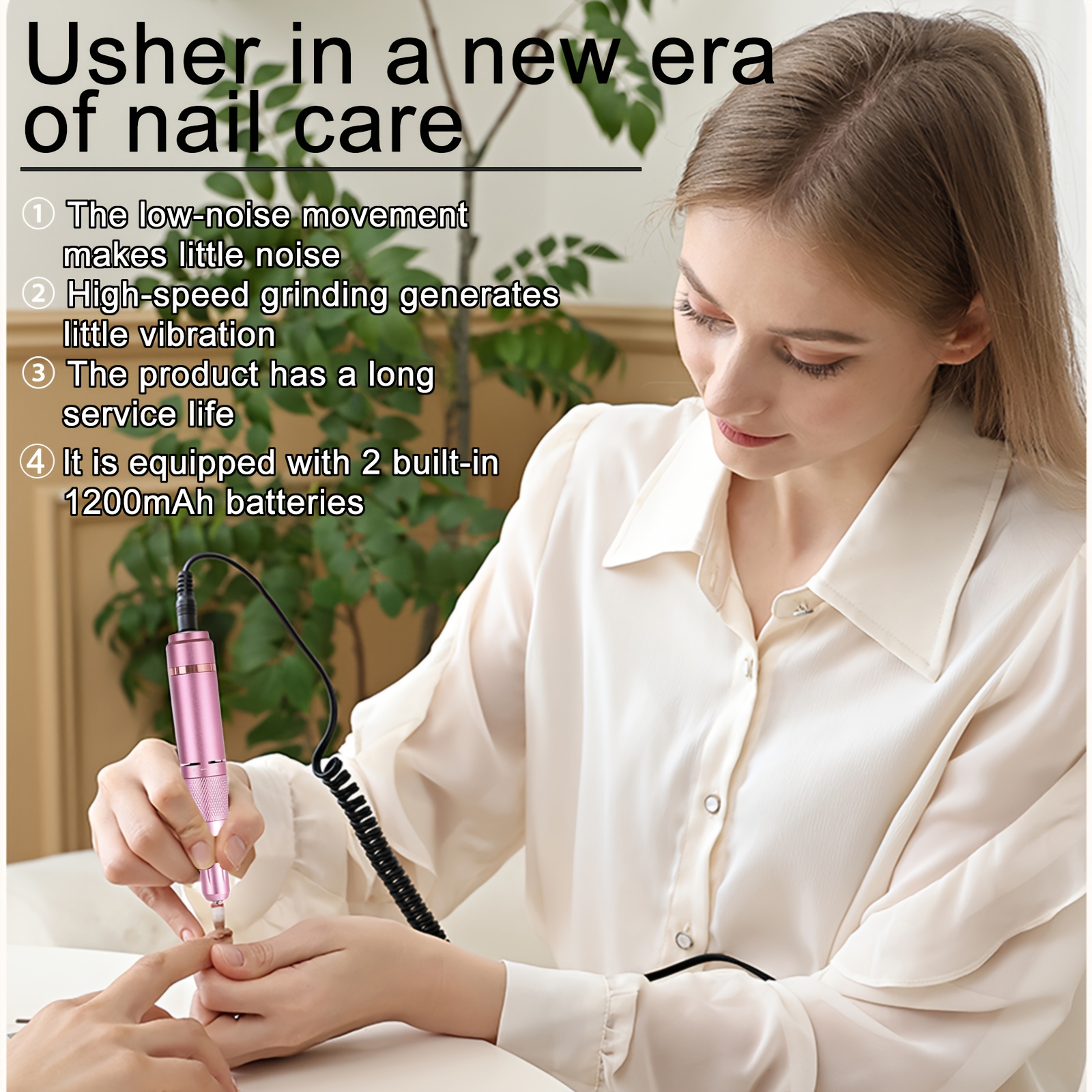 Portable Electric Nail Grinding Machine with 7 Bits