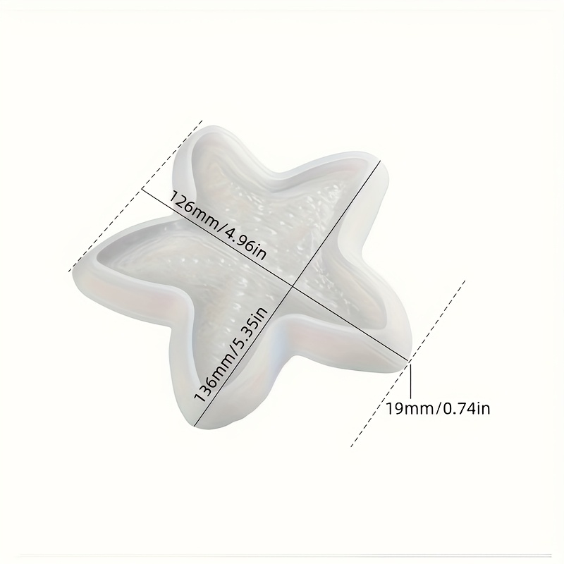 Epoxy Gypsum Ocean Starfish Irregular Tray Dish Vanity Silicone Mold, Storage Mirror Silicone Mold