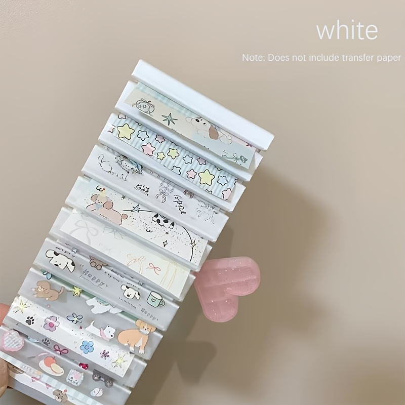 E-shop Nagelfolie Gradient Transfer Folie Aufbewahrungsbox Nagelkunst Aufkleber Streifen Blumen Maniküre Abziehbilder Nägel Dekoration