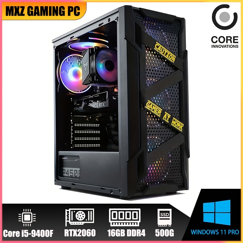 

Mxz Desktop Pc Computer I5 9400f, Rtx2060, , 8g Ddr4, 500g Ssd, 5 Rbg , 11 Pro , I5 9400f| Rtx2060