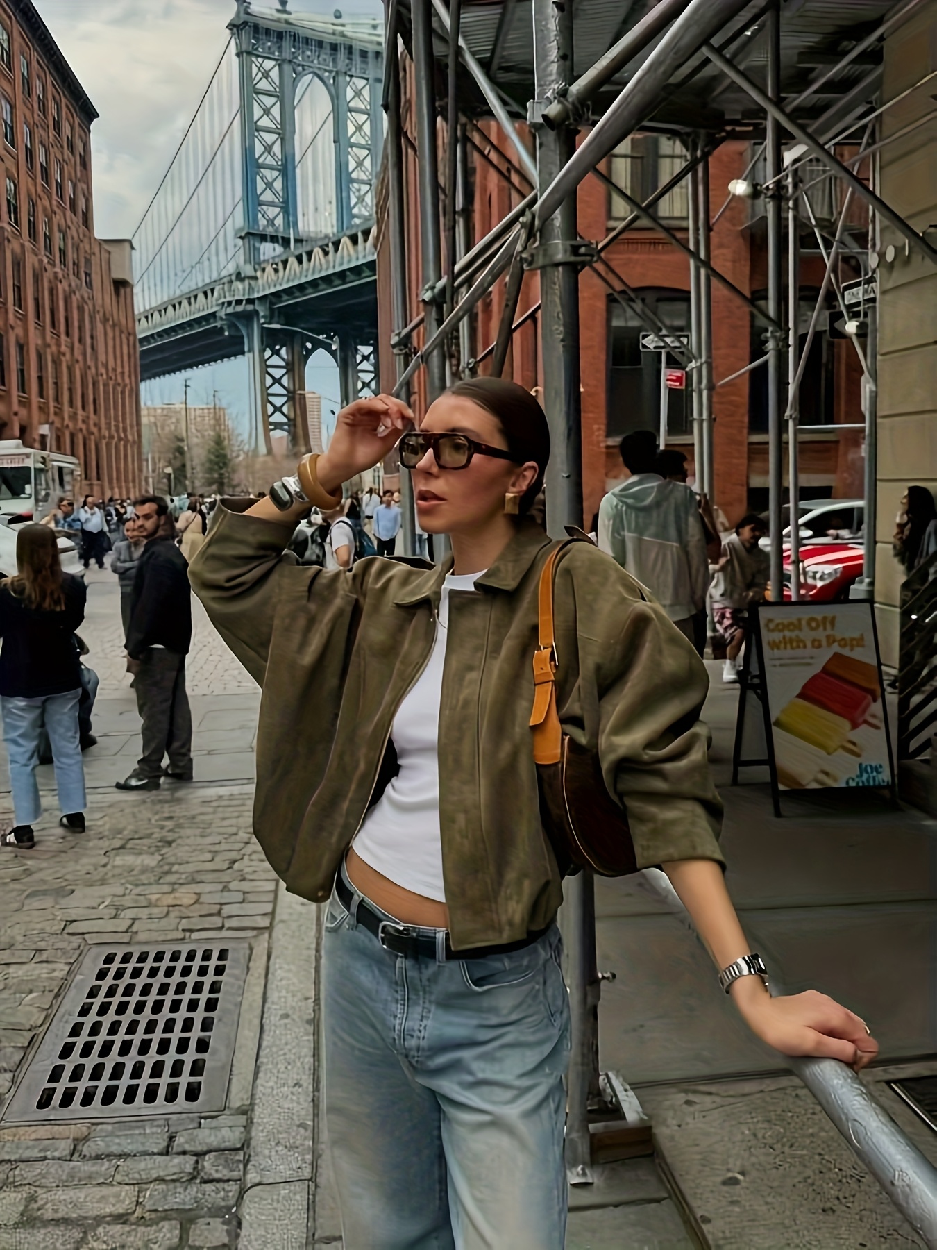 Cute Outfit With Army Green Jacket Military Jacket Black And Army