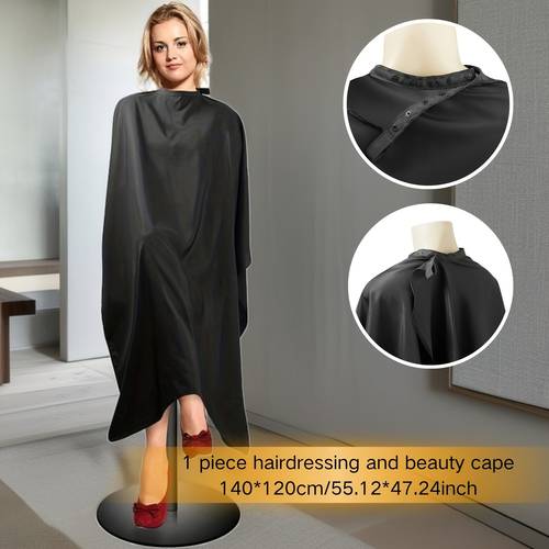 1pc adult hairdressing cape salon cloak adjustable snap closures plus size design for haircut styling