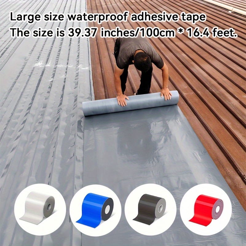 

Waterproof Pe Tape For Metal Roofs, Plastic & Wave Tiles - 39.37" X 16.4' | Easy Protective Film | Anti-aging Adhesive