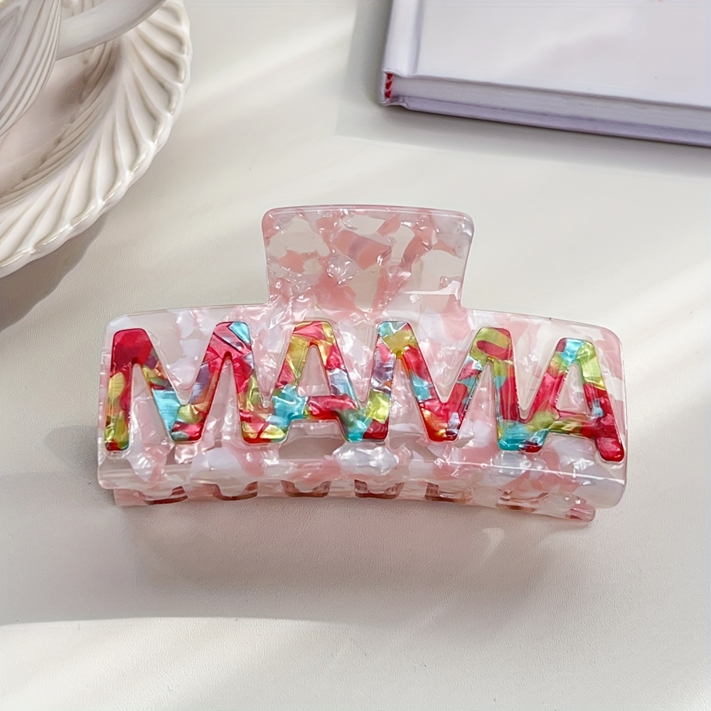 TEMU 1pc Elegant Mother's Clip For Women, Wedding Party Hairpin Gift For Mom Grandma, Fashion Hair Additions