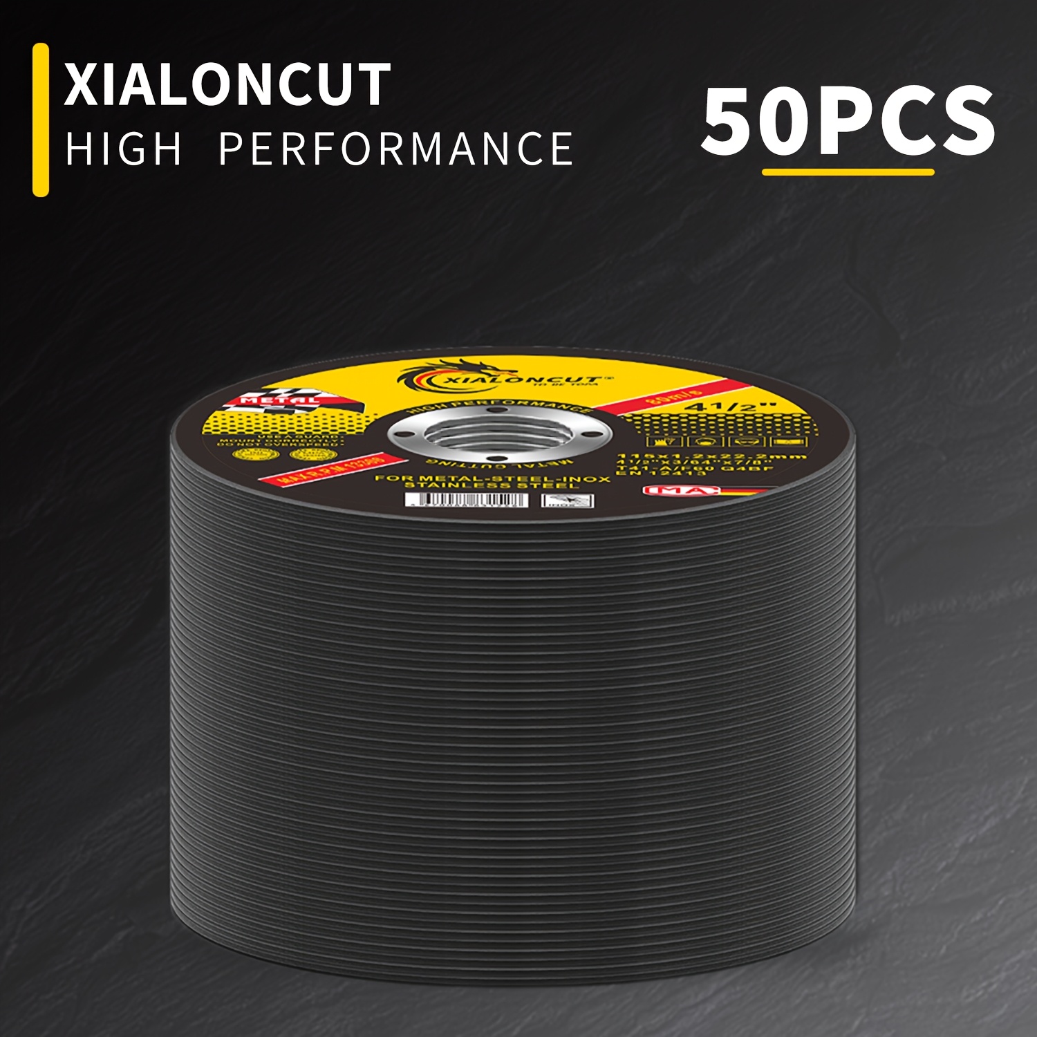50pcs 5 Inch 125x1.2x22.2mm Ultra-thin Cutting Discs For Metal & - Durable, Long-lasting, Super , Ideal Trimming Tools