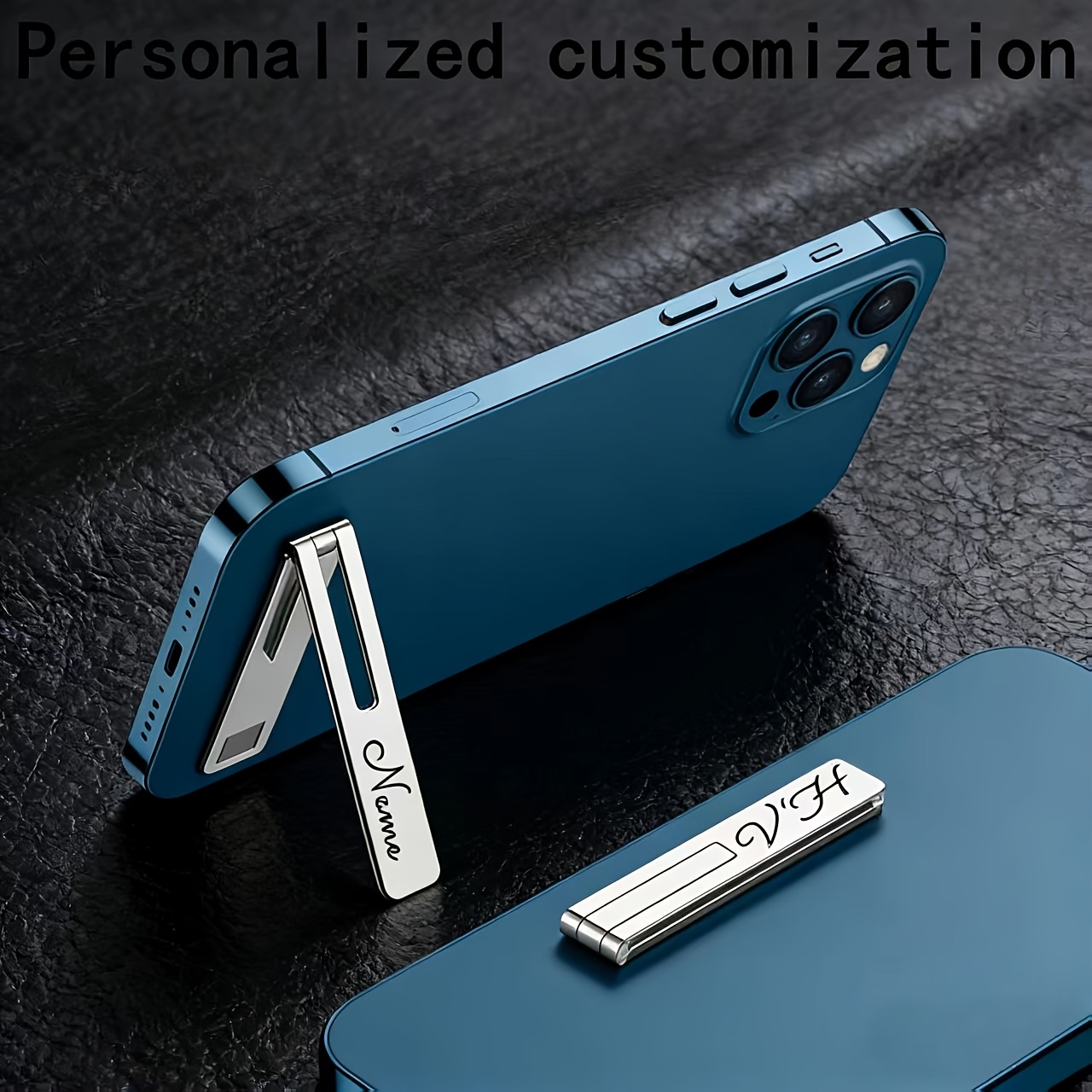 Personalizirani prilagojeni stojala za telefone, prenosna in stojala za telefone. Prilagojena imena in besede, edinstvena darila, primerna za