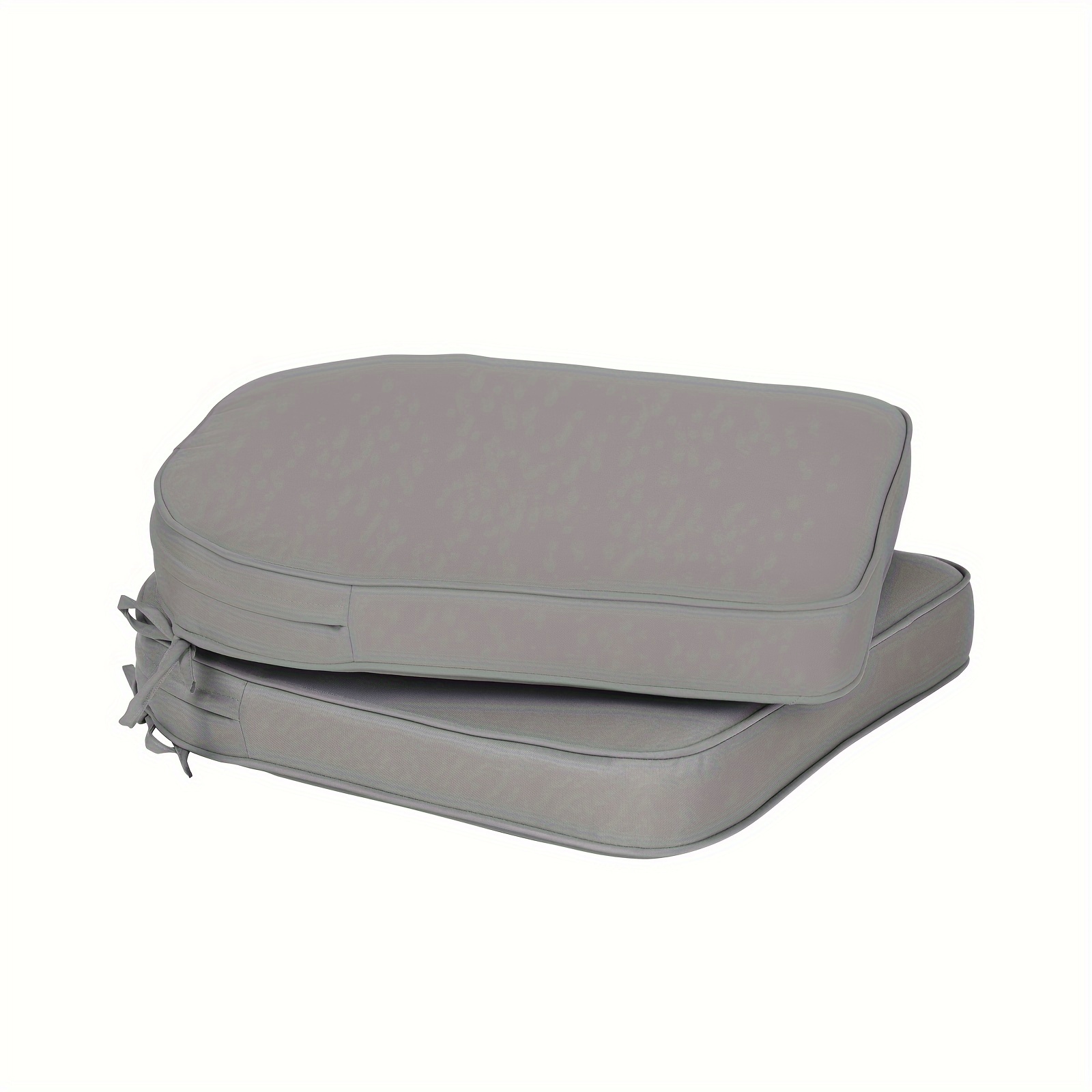 

Outdoor Chair Cushion Soft And Fade-resistant Polyester Set Of 2 - 21''x21'' - Grey
