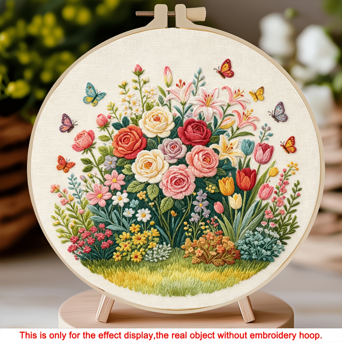 TEMU 1 Set Embroidery Kit, Dream Weaving Handcraft Material Pack, Beginner Full Tool Set, Decoration Stress Relief Handmade Hanging Painting