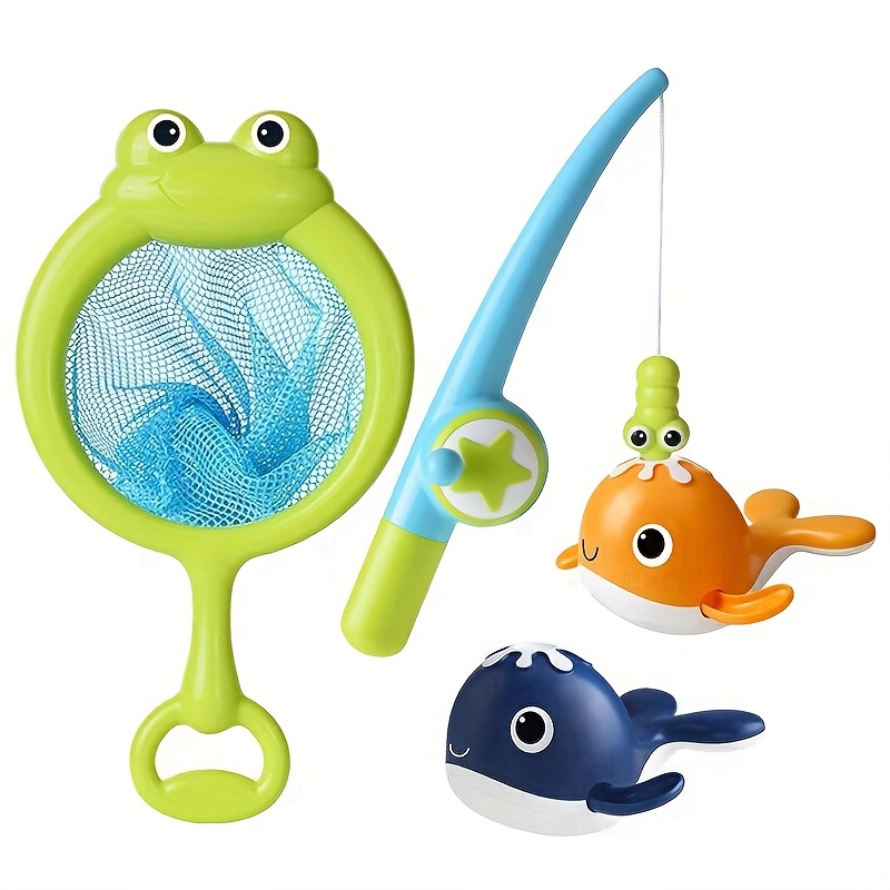 bathtub fishing pole TOY Life Magnetic Bath Toy Set for Toddlers, Ages 1-3 Bath time becomes a fun game enticing even kids who hate getting clean to hop in the tub baby bath fishing toys magnet