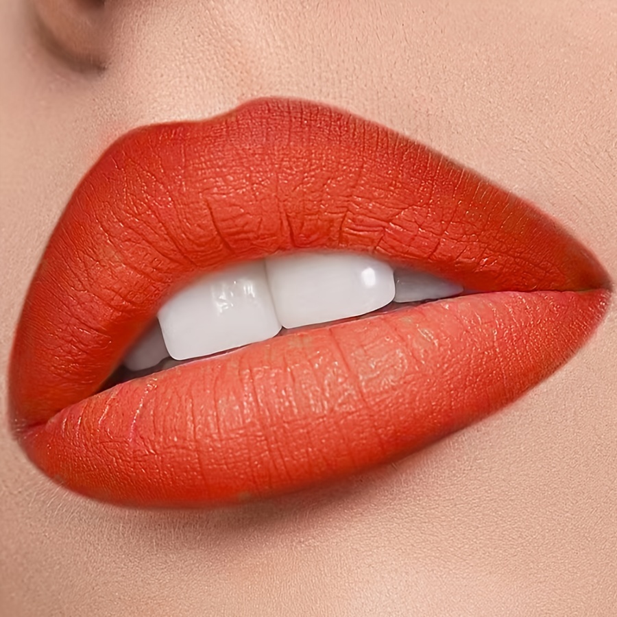 Lipstick, Waterproof, Lasting Makeup, Matte, Not Sticky, Not Greasy, Lip Liner, Orange