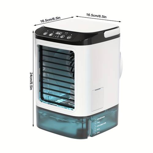 portable air conditioners 900ml evaporative mini air conditioner with 3 light personal air conditioner portable ac air cooler for room bedroom office desk