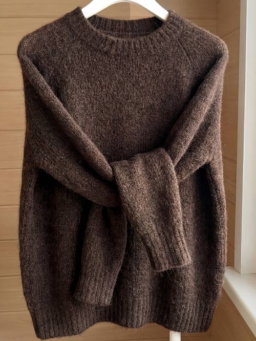 plus size plus size a stylish plus size womens sweater with a round neck long sleeves and a relaxed fit featuring a warm and casual wear and autumn