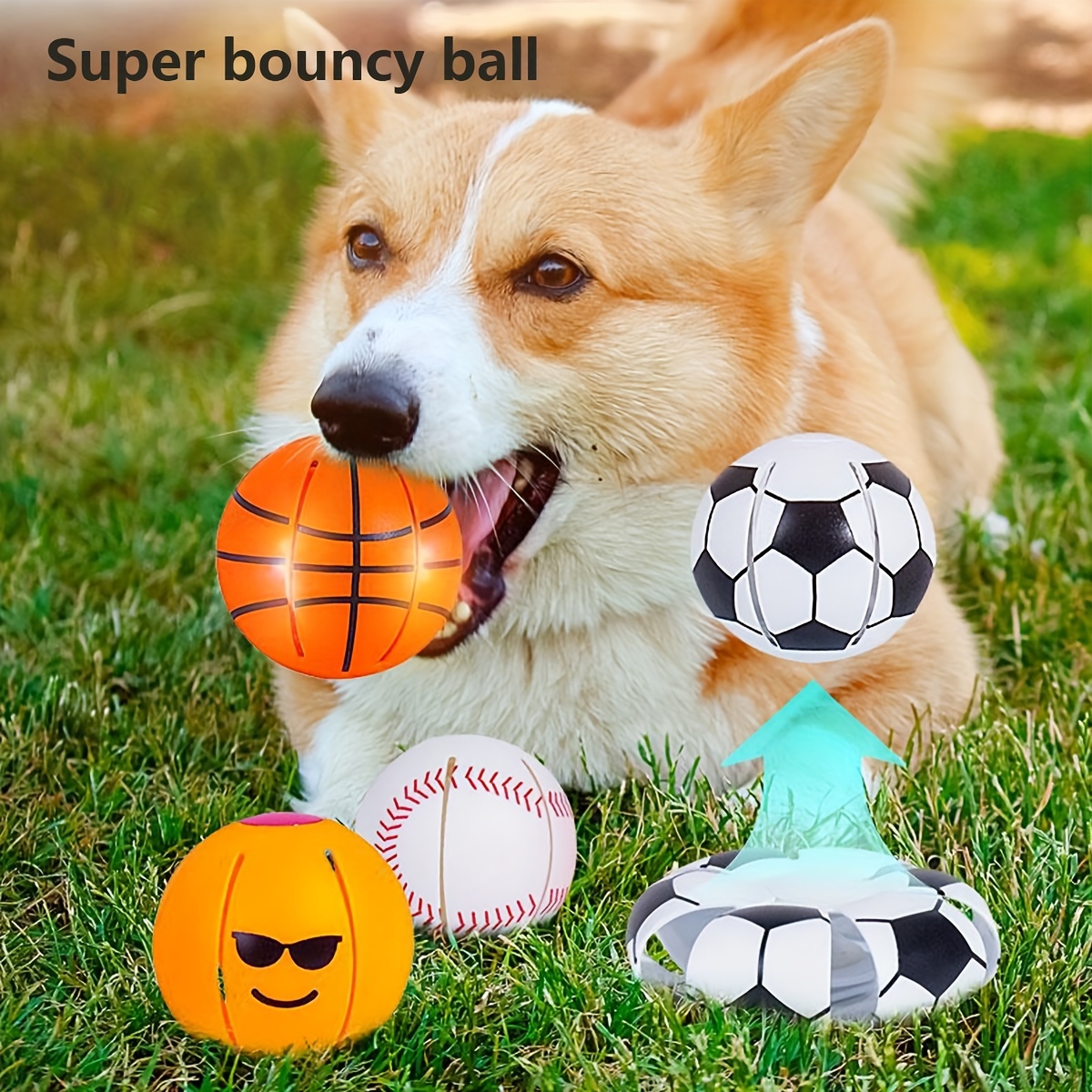 

1pc Rubber Dog Toy Ball - Interactive Play And Relaxation Sports Ball For Pets, Non-electric Pvc Material, Companion, Without Battery