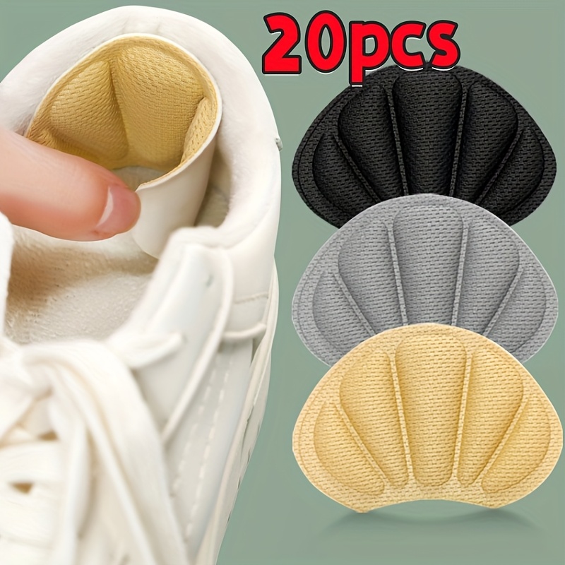 20 heel grips   in four colors self   anti slip protective pads to enhance shoe   prevent chafing and   suitable for casual shoes sneakers and white shoes