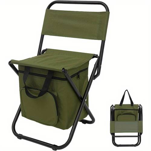 portable folding camping chair lightweight backrest stool compact folding chair seat outdoor backrest stool with folding backpack can bear large weight suitable for camping hunting fishing the best gifts for thanksgiving and christmas