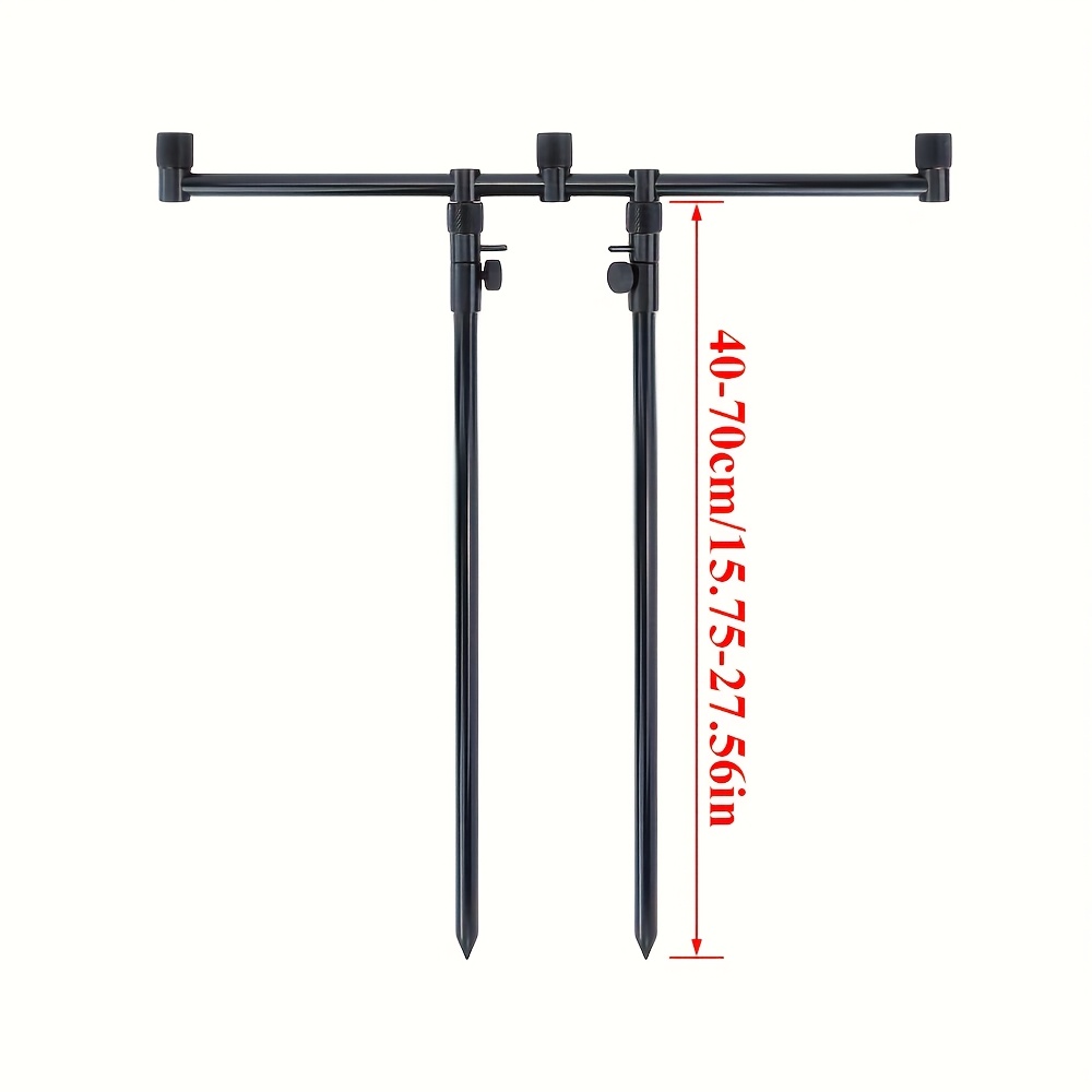 Image of Hirisi Carp Fishing Bars For 3 Fishing Rods Fishing Bank Sticks Rod Pod Support Fishing Accessories