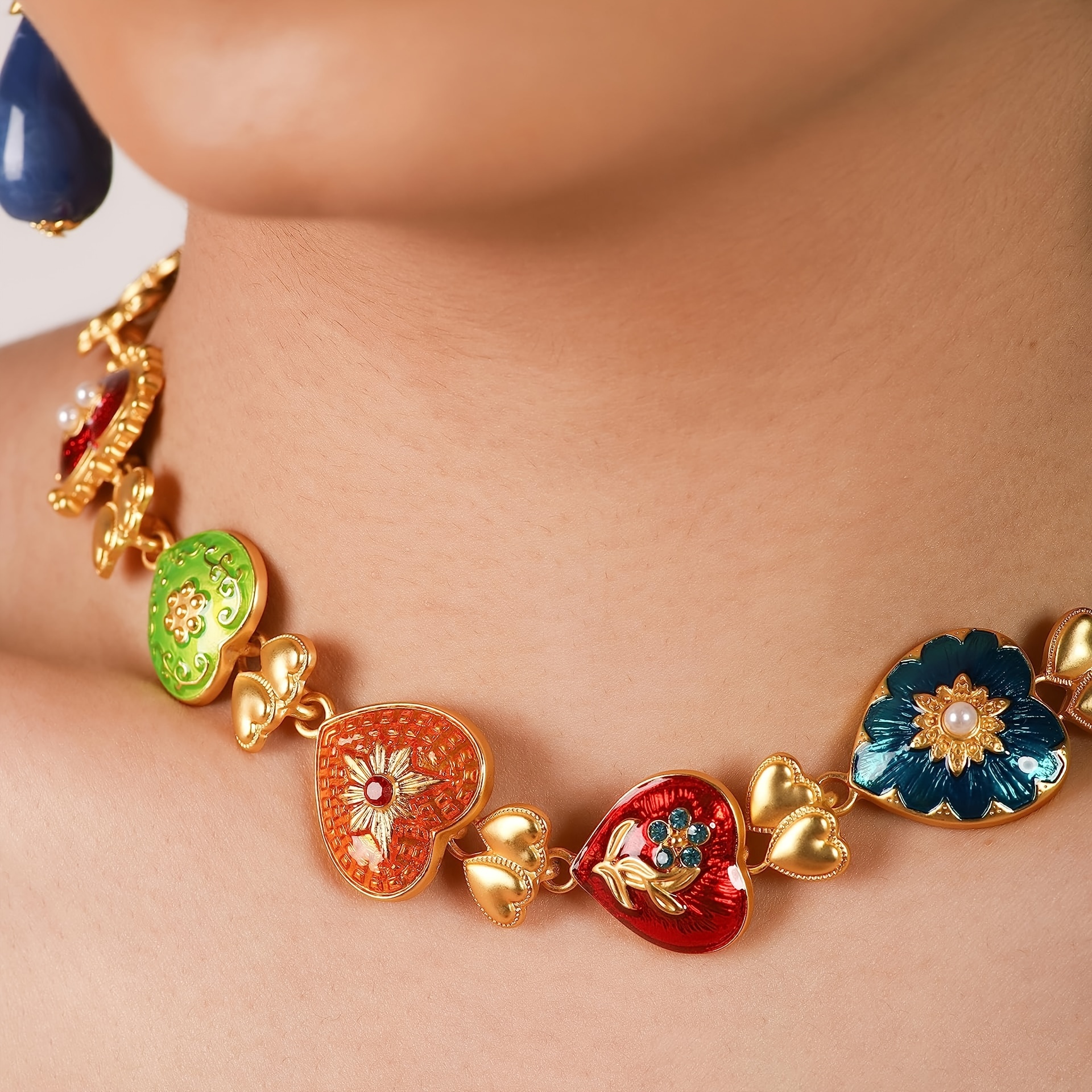 colorful byzantine medieval renaissance gol plated Temu