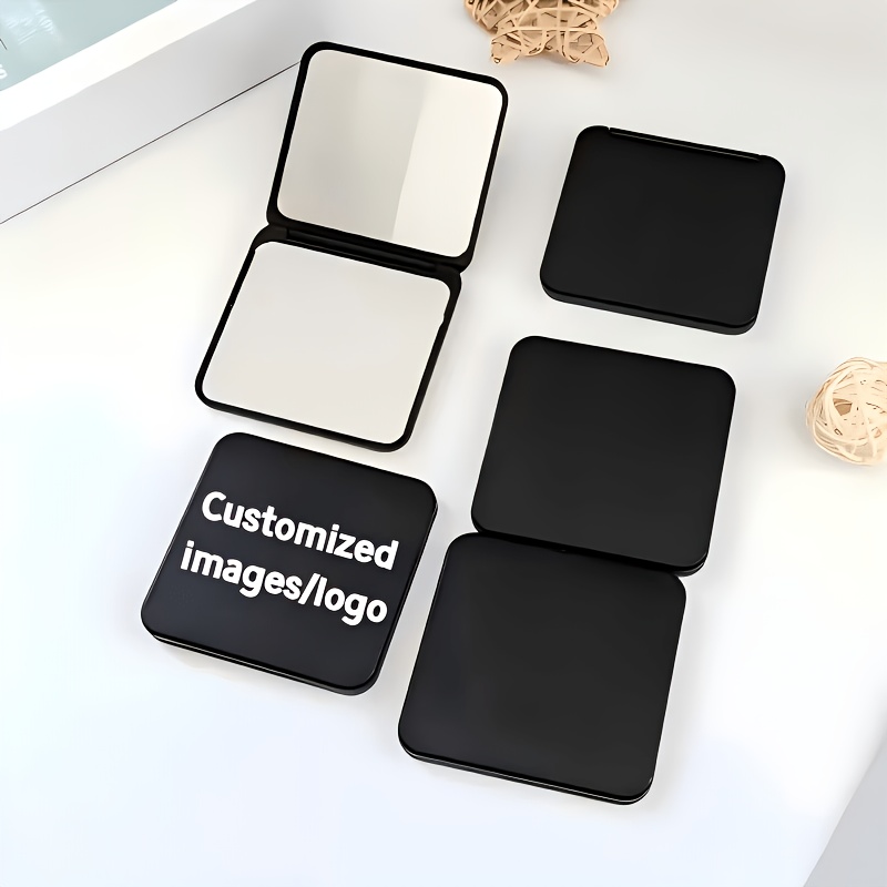 TEMU 15 pezzi Specchietti Pieghevoli per Trucco in Colori. Personalizza i Tuoi Specchietti con Testo, Foto! Specchio in Vetro HD, Design e Portatile