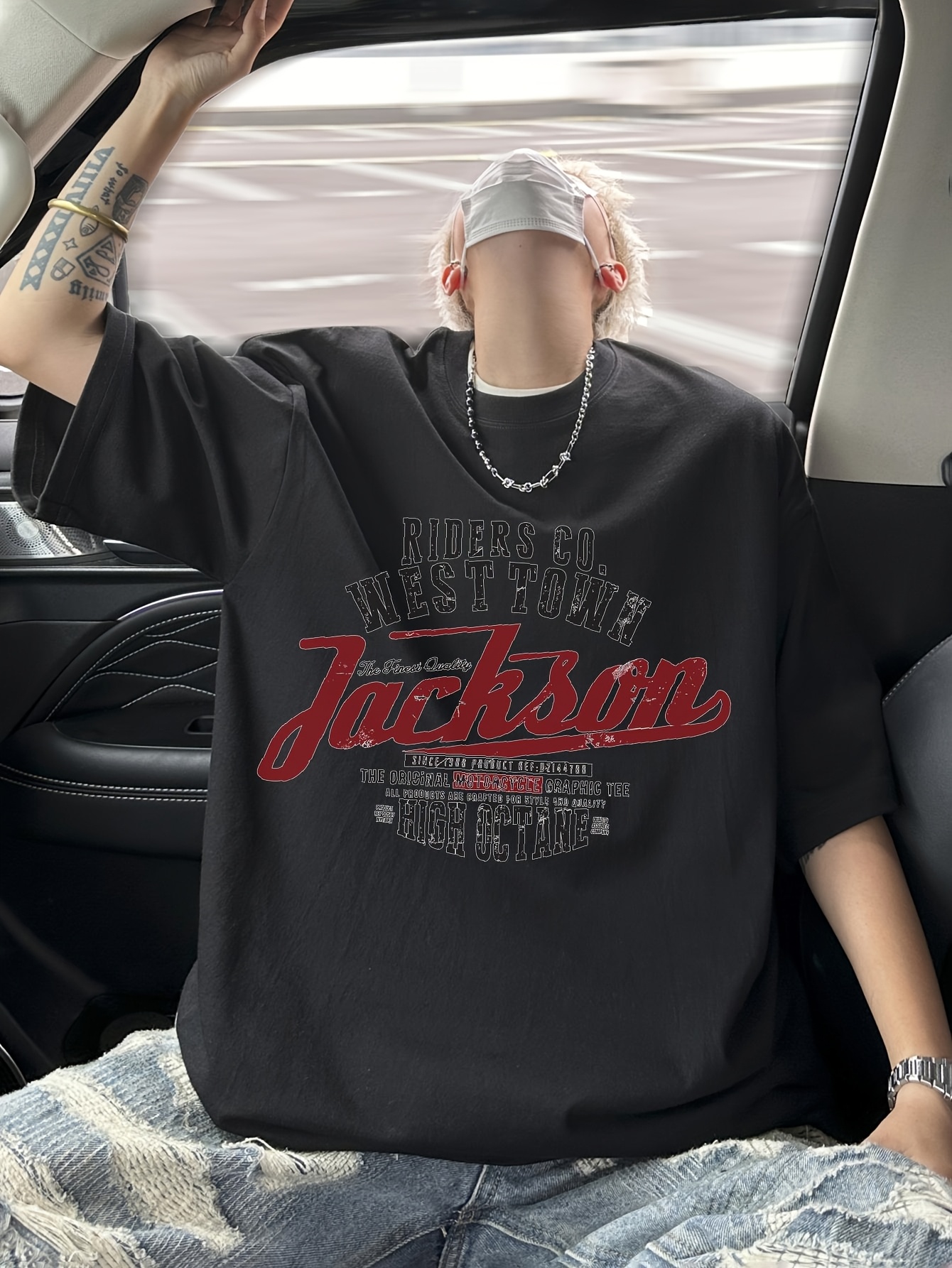 camiseta algodón hombre estilo streetwear Temu Ecuador