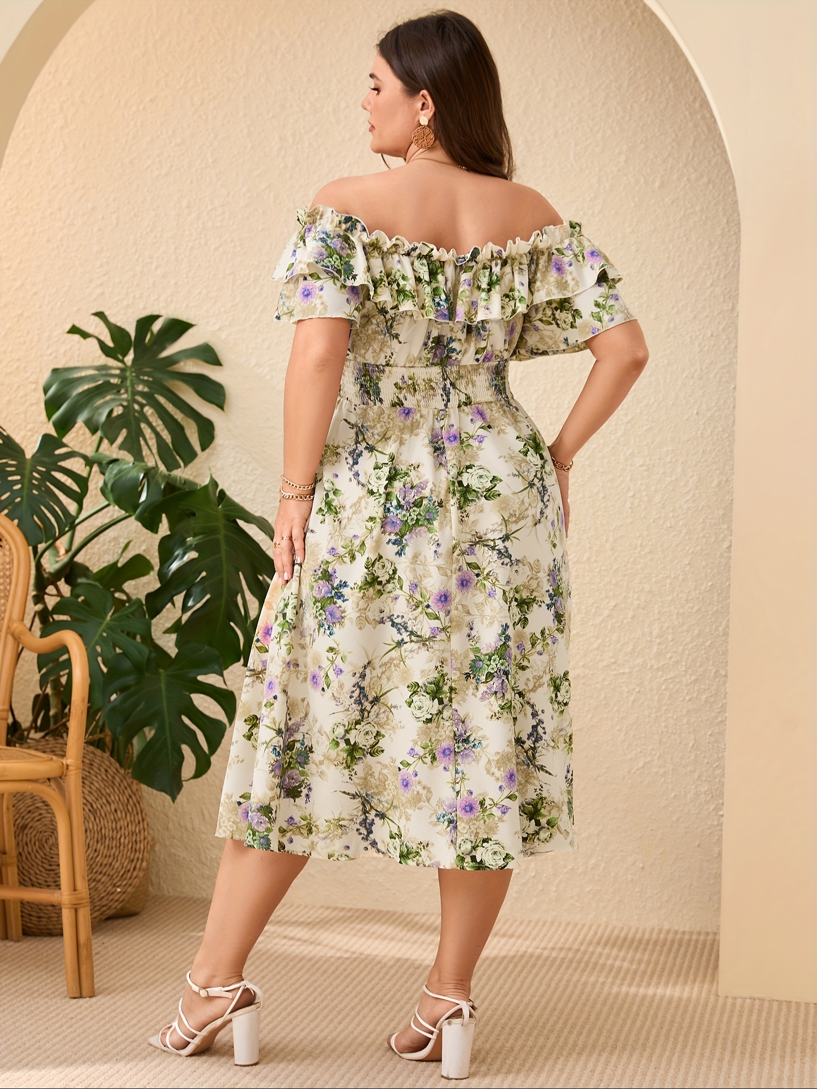 green plaid dress outfit ANALISE Mint Green Floral Mini Dress