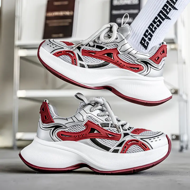 zapatillas bajas para hombre - / /, transpirable con cordones, de pvc acolchada y diseño antideslizante ideal para gimnasio o uso casual en toda temporada ( ) Detalles del producto 16