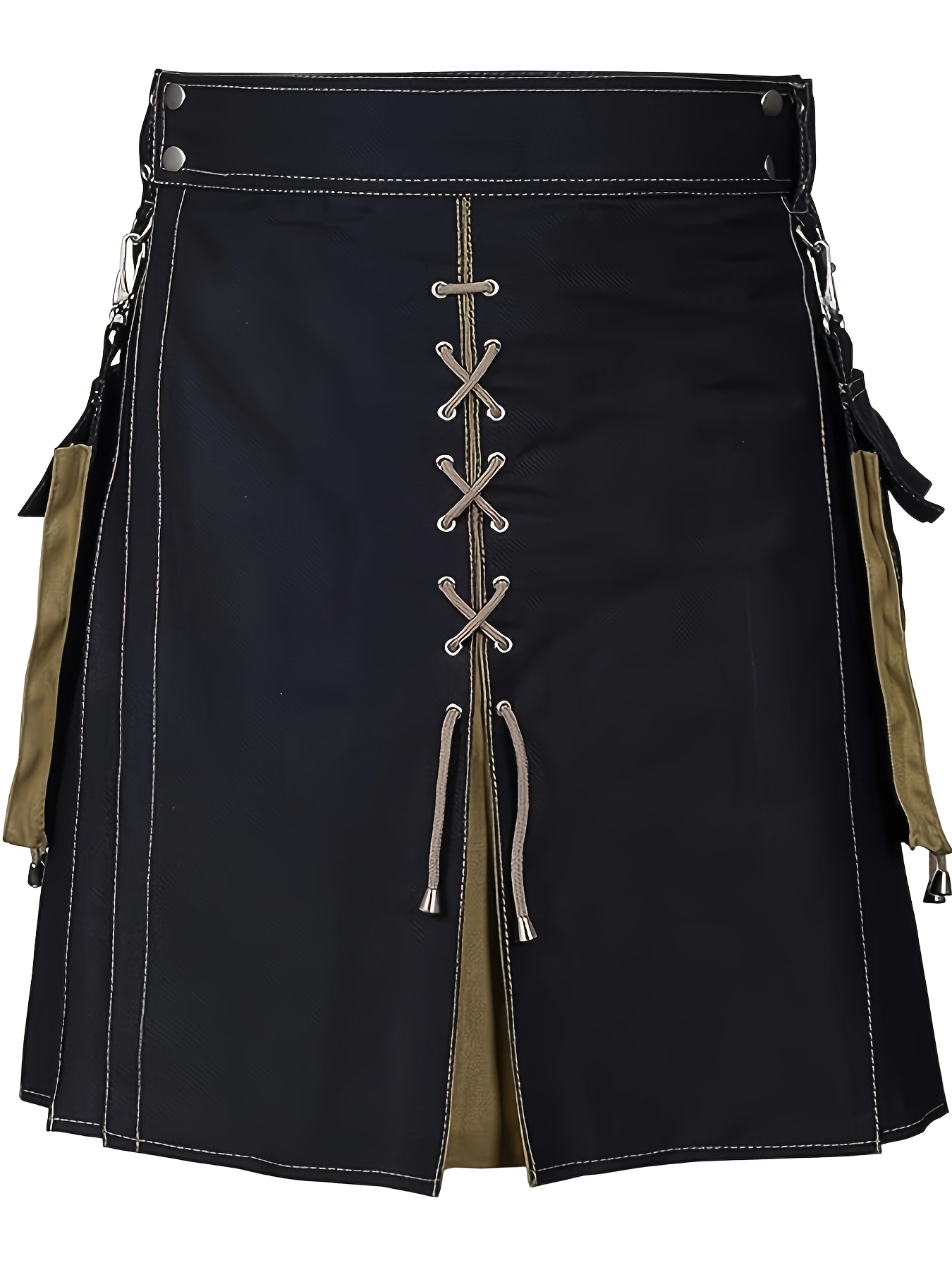 Falda Escocesa Kilt Clásica Para Hombre – Estilo Medieval Y Steampunk En Tela De Tarta